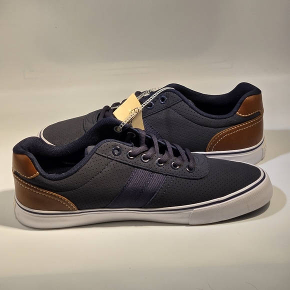 Levis Miles Preference Men’s Navy Blue / Brown Fashion Sneakers Size 8 - Picture 15 of 16